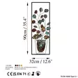 Väggdekor Metall Wallity Alder Flerfärgad Metall 32x90 cm 3 Delar - Dekorationer, prydnadsföremål - 8683742688594 - 7
