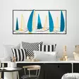 Väggdekor Metall Wallity Yelkenli Flerfärgad Metall 40x90 cm - Dekorationer, prydnadsföremål - 8683743679614 - 3