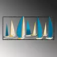 Väggdekor Metall Wallity Yelkenli Flerfärgad Metall 40x90 cm - Dekorationer, prydnadsföremål - 8683743679614 - 6