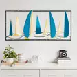 Väggdekor Metall Wallity Yelkenli Flerfärgad Metall 40x90 cm - Dekorationer, prydnadsföremål - 8683743679614 - 2