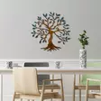 Väggdekor Metall Wallity Tree Flerfärgad Metall 60x60 cm - Dekorationer, prydnadsföremål - 8683743851614 - 2