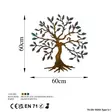 Väggdekor Metall Wallity Tree Flerfärgad Metall 60x60 cm - Dekorationer, prydnadsföremål - 8683743851614 - 7