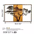 Väggdekor Trä Wallity Acacia Tree Flerfärgad Trä 90x58x3 cm - Dekorationer, prydnadsföremål - 8683742935384 - 9