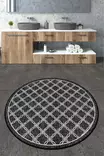 Badrumsmatta Mijölnir Flerfärgad 100% Polyester Antibakteriell Halkfri Maskintvättbar 80 cm - Badrumsmattor och våtrumsmattor - 8683342205474 - 1
