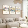 Inramad MDF-tavla Wallity Flerfärgad MDF 30x40 cm 3 Delar - Tavlor och ramar - 8684282725374 - 2