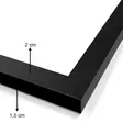 Inramad MDF-tavla Wallity Flerfärgad MDF 24x29 cm 34x44 cm 5 Delar - Tavlor och ramar - 8682870011984 - 4