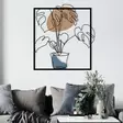 Väggdekor Metall Wallity Star Flerfärgad Metall Trä 49x53 cm - Dekorationer, prydnadsföremål - 8684282053774 - 2