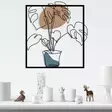Väggdekor Metall Wallity Star Flerfärgad Metall Trä 49x53 cm - Dekorationer, prydnadsföremål - 8684282053774 - 6