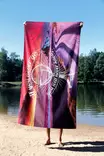 Strandhandduk Mijölnir Flerfärgad Mikrofilament 70x130 cm - Handdukar - 8684282666004 - 3