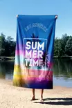 Strandhandduk Mijölnir Flerfärgad Mikrofilament 70% Polyester 30% Polyamid 90x150 cm - Handdukar - 8684282666424 - 3