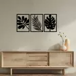 Väggdekor Metall Wallity Cincuenta Svart Metall 104x46 cm - Dekorationer, prydnadsföremål - 8684283349814 - 2