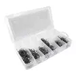 Klammerassortiment 6 x 100 st för plastlagningssats - Mag-Pro, 600 st reparationsklammer, sortimentslåda - Plastreparation - 6418536039434 - 1