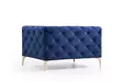 Öronlappsfåtölj Atelier del Sofa Como Marinblå Polyester 108x90x70 cm - Fåtöljer - 8683342529044 - 3