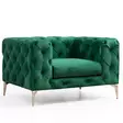 Öronlappsfåtölj Atelier del Sofa Como Grön Polyester 108x90x70 cm - Fåtöljer - 8683342865784 - 1