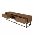 TV-bänk Hanah Home Laxus Tak?m 9 Valnöt Spånskiva 90x39x40 cm - Möbler - 8684282298144 - 15
