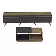 Soffbord Hanah Home Amsterdam Antracit Valnöt Spånskiva 90x36x45 cm - Möbler - 8683742131144 - 6