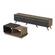 Soffbord Hanah Home Amsterdam Antracit Valnöt Spånskiva 90x36x45 cm - Möbler - 8683742131144 - 5