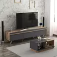 Soffbord Hanah Home Amsterdam Antracit Valnöt Spånskiva 90x36x45 cm - Möbler - 8683742131144 - 4
