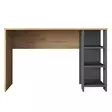 Skrivbord Hanah Home HA108 Valnöt Antracit Spånskiva 120x73,8x45 cm - Skrivbord - 8683742031734 - 1