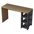 Skrivbord Hanah Home HA108 Valnöt Antracit Spånskiva 120x73,8x45 cm - Skrivbord - 8683742031734 - 6