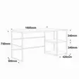 Skrivbord Hanah Home Vg28A Furu Spånskiva 160x75x60 cm - Skrivbord - 8683342772204 - 7