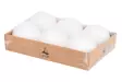 Pallokynttilä 6kpl 6cm valkoinen - Ljus och lyktor - 6410413305694 - 1