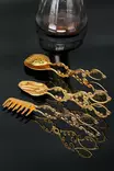 Tångset Hermia Guld Metall 3 Delar - Bestick och serveringsredskap - 8682870942004 - 2