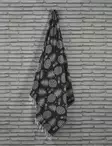 Fouta Mijölnir Antracit Ananasmönster 100% Bomull 100x180 cm - Handdukar - 8683342757324 - 2