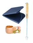 Retki presentask Retki 30-årsjubileums sittunderlägg, Kuksa och korvpinne - Campingutrustning - 6418536033524 - 2