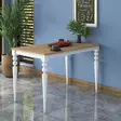 Matbord Hanah Home JA104 Valnöt Vit Spånskiva 120x73,8x70 cm - Matbord - 8684282480914 - 3