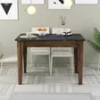 Matbord Hanah Home Kiev 509 Valnöt Svart Spånskiva 110x75x72 cm - Matbord - 8683743327454 - 3