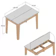 Matbord Hanah Home Kiev 509 Valnöt Svart Spånskiva 110x75x72 cm - Matbord - 8683743327454 - 6