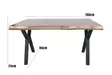 Matbord Hanah Home Efor Valnöt Spånskiva 140x75x80 cm - Matbord - 8683342538664 - 10