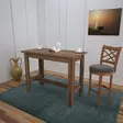 Matbord Hanah Home Barra Valnöt Spånskiva 120x93x60 cm - Matbord - 8681875741964 - 2