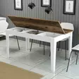 Matbord Hanah Home Milan 520 Valnöt Vit Spånskiva 145x75x88 cm - Matbord - 8683743327324 - 4