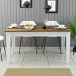 Matbord Hanah Home Milan 520 Valnöt Vit Spånskiva 145x75x88 cm - Matbord - 8683743327324 - 3