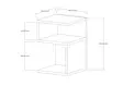 Sidobord Hanah Home Carol Safir Spånskiva 29,6x45x31,4 cm - Sidobord och extrabord - 8683743678884 - 5