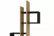 Vägghylla Hanah Home Emse Safir Ek Antracit Spånskiva 53,8x108x19,6 cm - Vägghyllor - 8683342889254 - 6