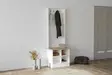 Hallmöbel Hanah Home Mare Safirvit Spånskiva 64x175x43 cm - Hallskåp - 8683342851824 - 2