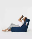 Sittsäck Atelier del Sofa Lina Mörkblå Polyester 70x80 cm - Saccosäckar - 8683743038664 - 8