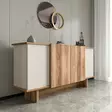Konsolbord Hanah Home Diana Sand Valnöt Spånskiva 180x81x40 cm - Byråer och skåp - 8684283421114 - 4