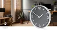 Väggklocka | Diameter: 300 mm | Aluminium | Tyst rörelse | Metall - Klockor - 5412810473854 - 90