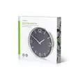 Väggklocka | Diameter: 300 mm | Aluminium | Tyst rörelse | Metall - Klockor - 5412810473854 - 67