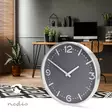 Väggklocka | Diameter: 300 mm | Aluminium | Tyst rörelse | Metall - Klockor - 5412810473854 - 5