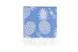 Fouta Mijölnir Blå Ananas 100% Bomull Hög Vattenabsorption 100x180 cm - Handdukar - 8683342757294 - 3