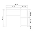 Skrivbord Hanah Home Mundus Vit Spånskiva 90x76x50 cm - Skrivbord - 8682870773974 - 5