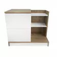 Sängbord Hanah Home Rena Vit Ek Spånskiva 72x45x60 cm - Nattduksbord - 8683743120284 - 1