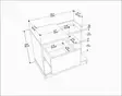 Sängbord Hanah Home Rena Vit Ek Spånskiva 72x45x60 cm - Nattduksbord - 8683743120284 - 5