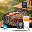 SmartLife kötttermometer | Buzzer / Push notification | Bluetooth® | Timer | LCD | Antal prober: 2 | 1.20 m | Clips för prober | Nedis® SmartLife | Grå - Köksredskap och matlagning - 5412810475094 - 5