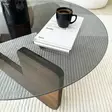 Soffbord Hanah Home Mia Valnöt Härdat Glas Massiv Furu 75x35x75 cm - Soffbord - 8684283311064 - 6